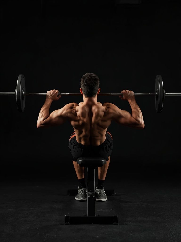 Straight Bar Bench Mid Wiosłowanies