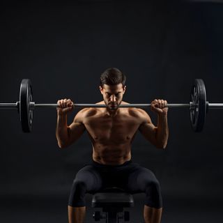 Straight Bar Bench Mid Wiosłowanies