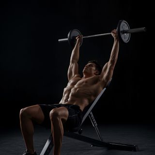 Straight Raises on Incline Bench
