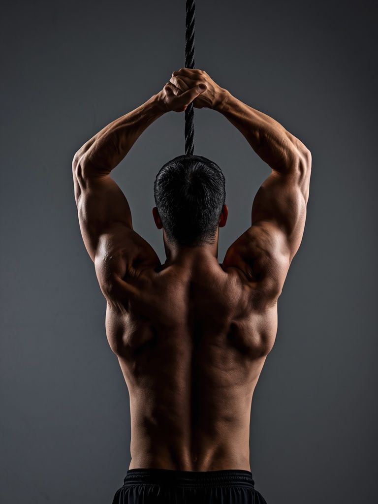 Triceps Overhead Extension with Rope