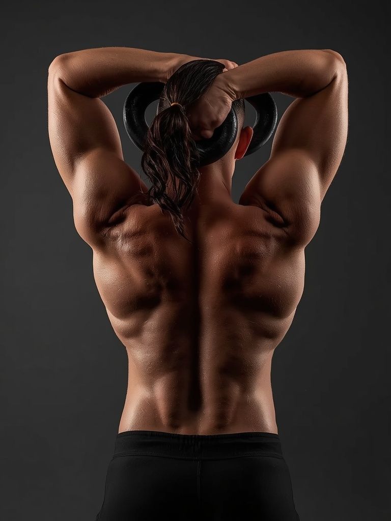 Two-Arm Kettlebell Military Drücken