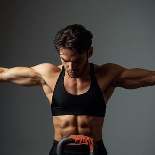 Two-Arm Kettlebell Row