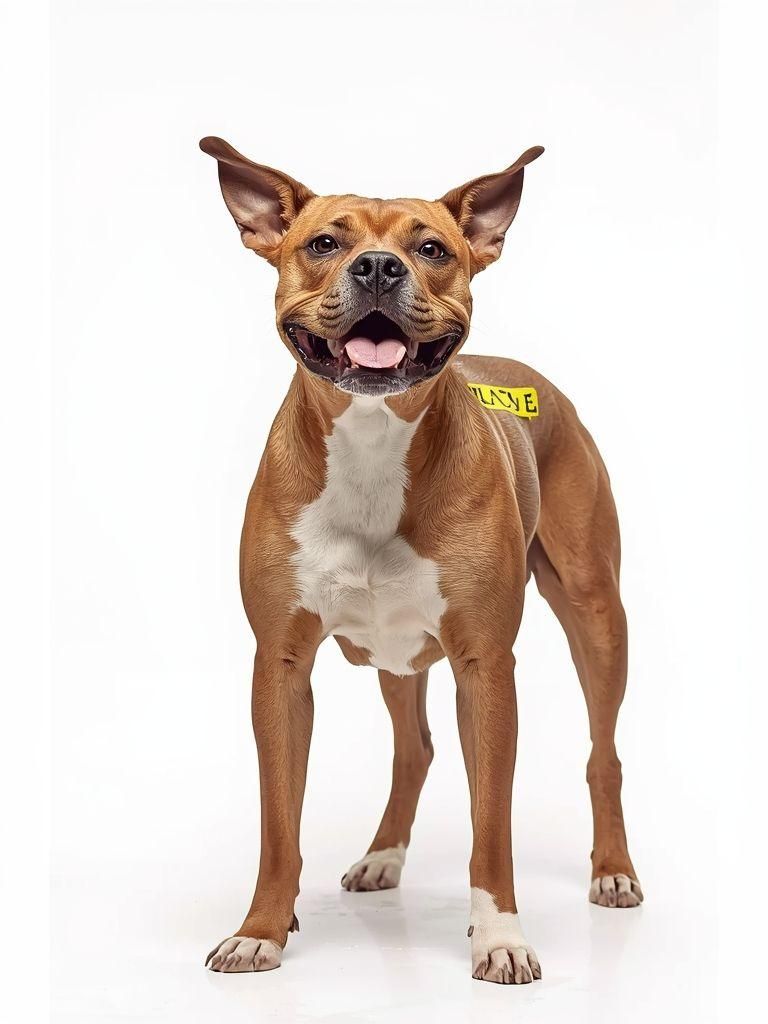 Standing Bathing Dog