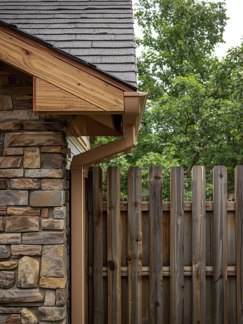 Carpentry, Outside Installation of Rain Gutters, Building a Fence