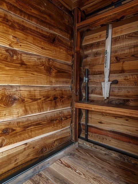 Caulking, Chinking Day Cabin with Crackling Sounds