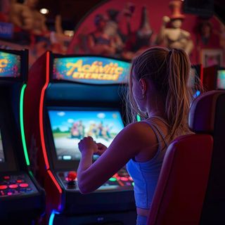 Aktive Arcade-Spiele (z. B. Tanzmatten)