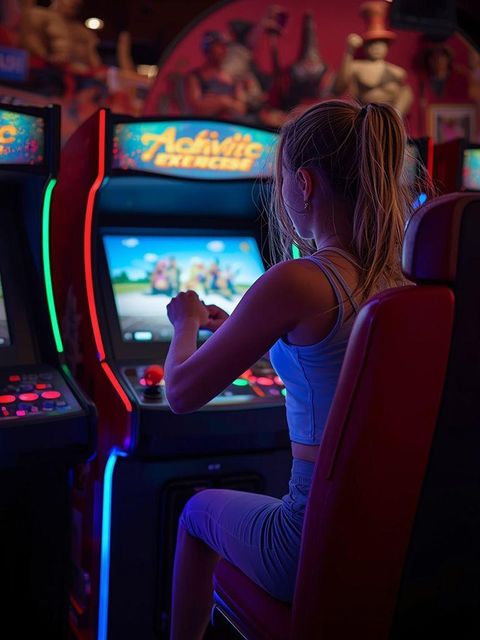 Aktive Arcade-Spiele (z. B. Tanzmatten)