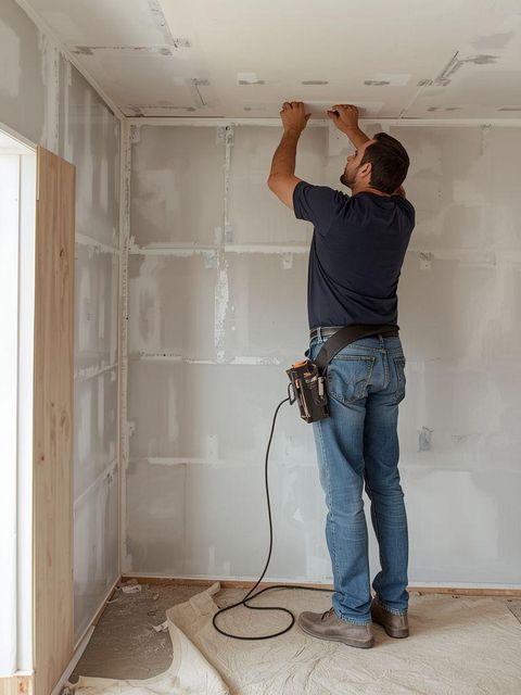 Hanging Drywall Inside House