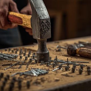 Hammering nails