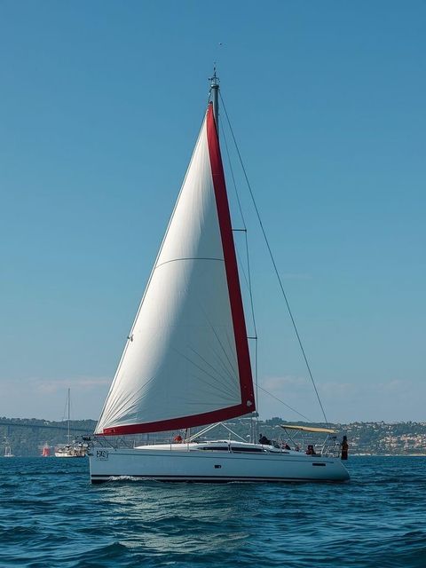 Put on and removal of canvas cover - sailboat