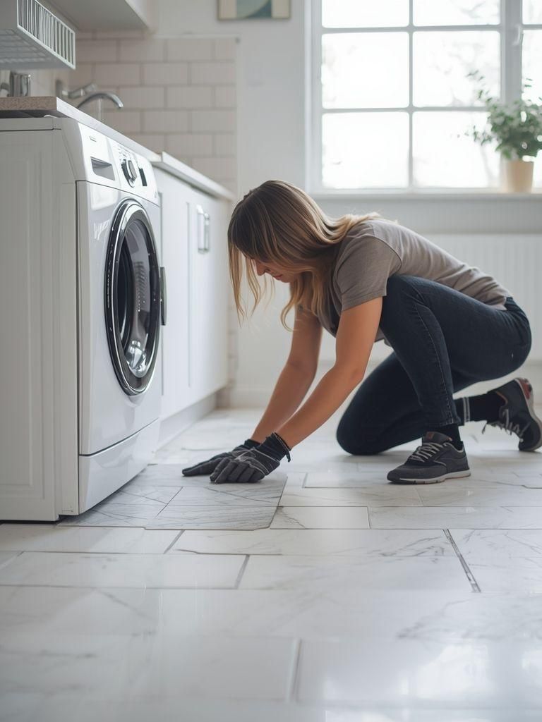 Dachówki lub linoleum, urządzenia naprawcze