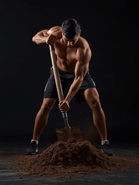 Spreading Dirt with a Shovel