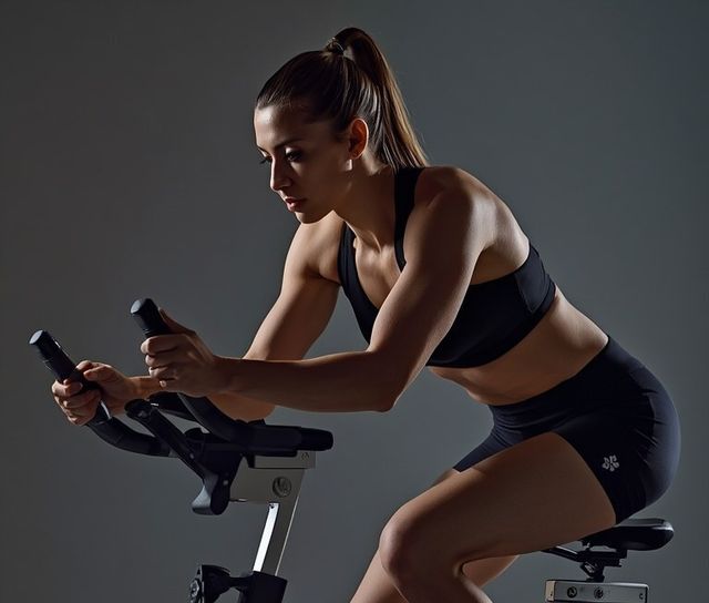 Light stationary cycling