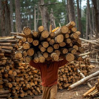 Transportieren, Beladen oder Stapeln von Holz, Beladen/Entladen oder Tragen von Holz