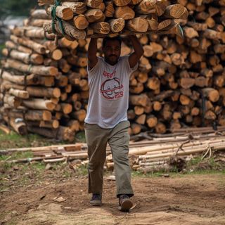 Carrying, loading or stacking wood, loading/unloading or carrying lumber, light-to-moderate effort