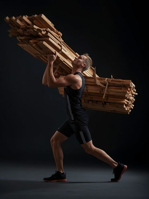 Carrying, loading or stacking wood, loading/unloading or carrying lumber, light-to-moderate effort