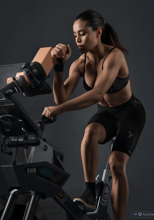 Intense stationary cycling