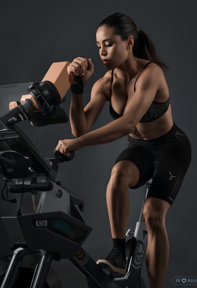 Intense stationary cycling