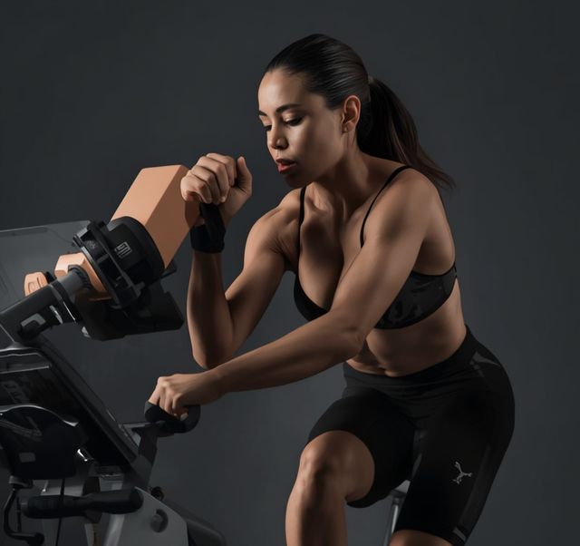 Intense stationary cycling