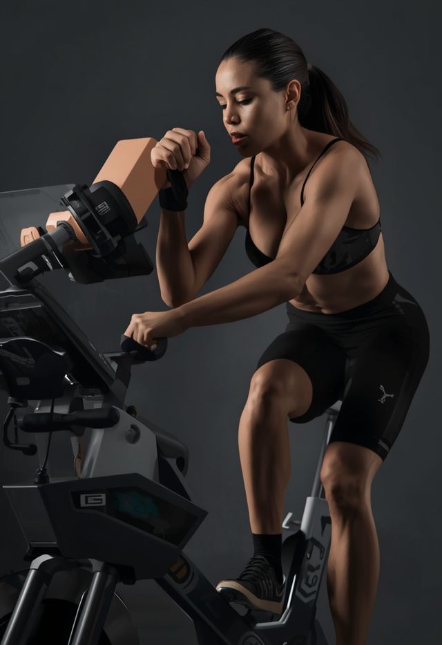 Intense stationary cycling