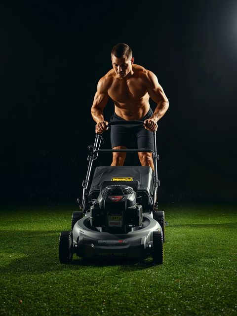 Lawn Mowing, Power Mower, Light or Moderate Effort