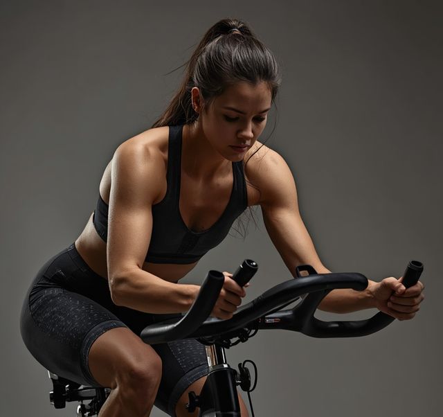 High-intensity stationary cycling