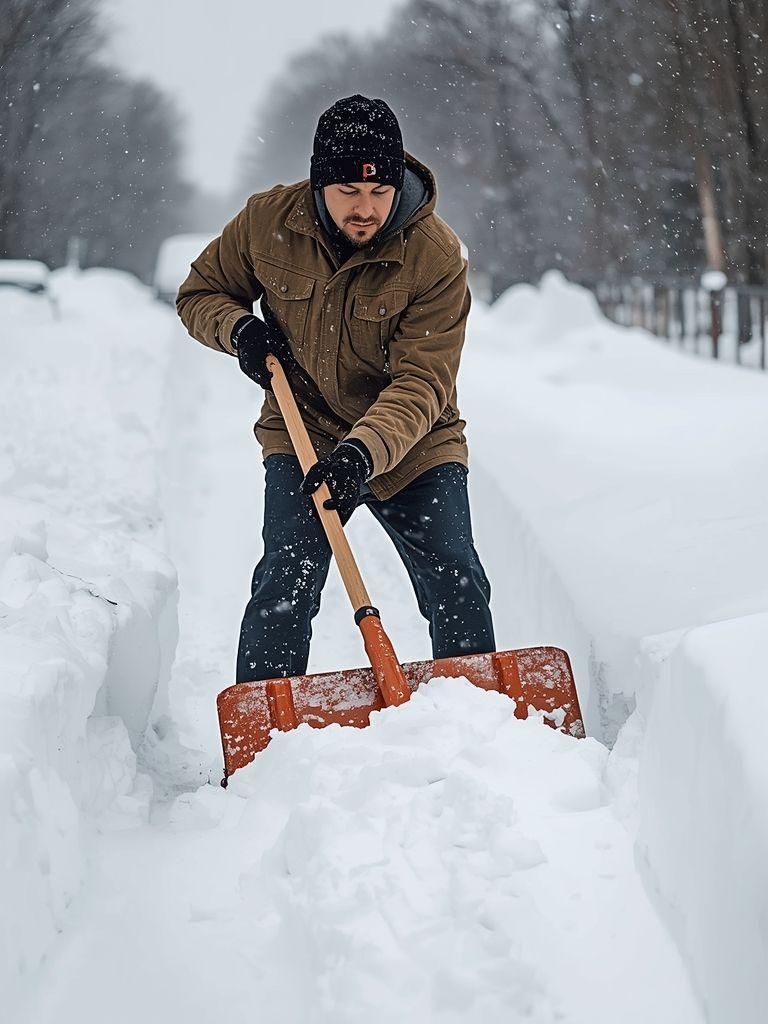 Hand-operated Snow Shoveling
