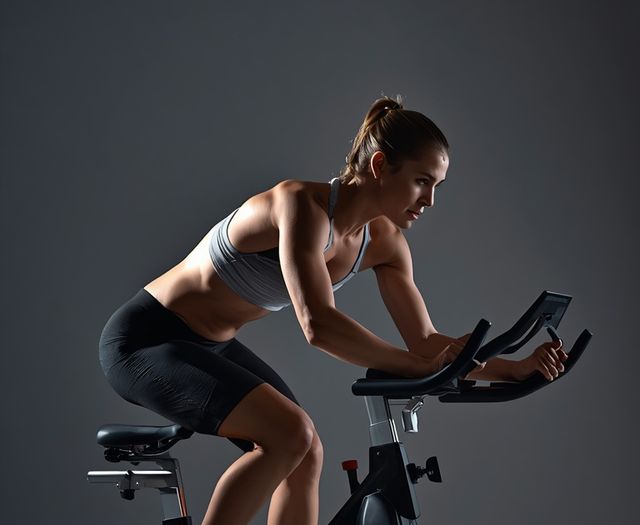 Vigorous stationary cycling