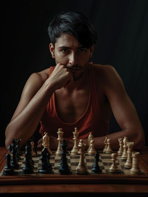 Chess Game, Sitting