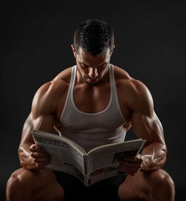 Lesen von Büchern oder Zeitungen im Sitzen