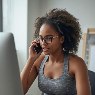 Siedząc, rozmawiając osobiście, przez telefon, komputer, lub wiadomości tekstowe, lekki wysiłek