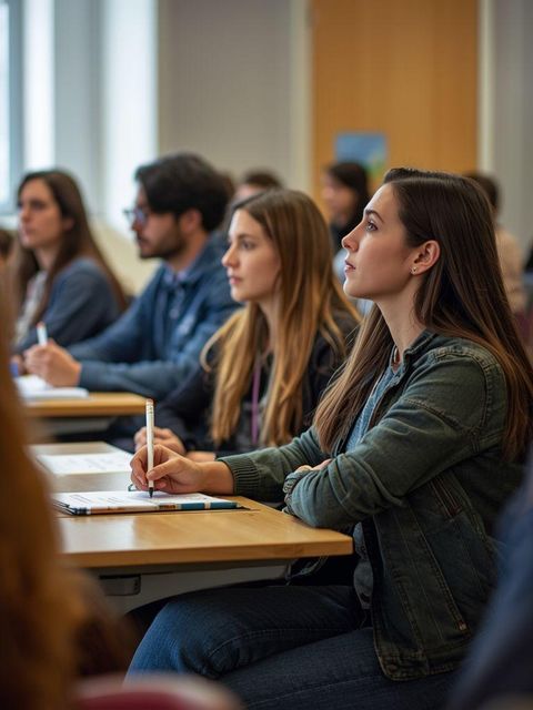 Sitting in Classroom, General, Including Note-taking or Class Discussion