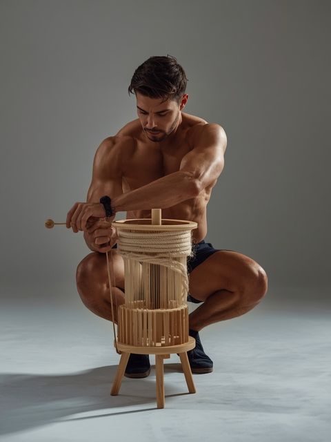 Sitting, Arts & Crafts, Wood Carving, Weaving, Wool Spinning, Light Effort