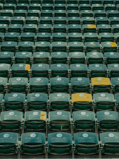 Sitzplatz bei einer sportlichen Veranstaltung, Zuschauer