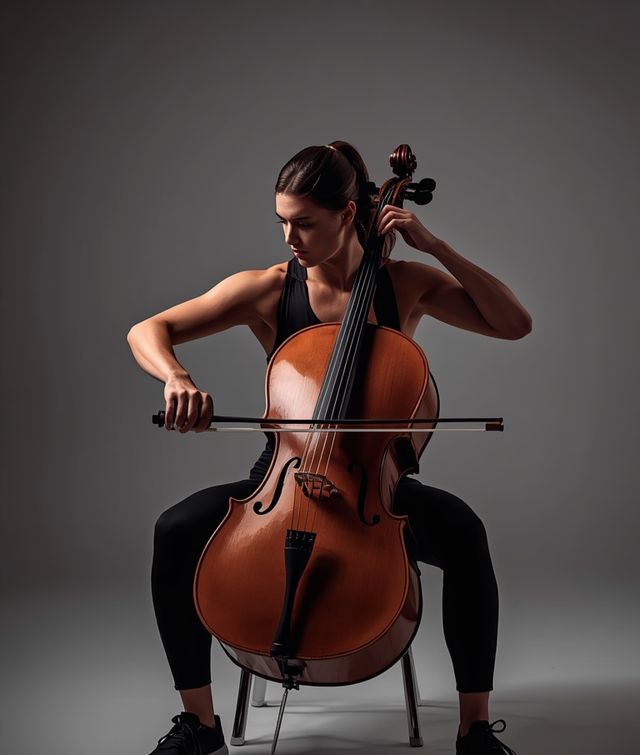 Playing Cello While Seated
