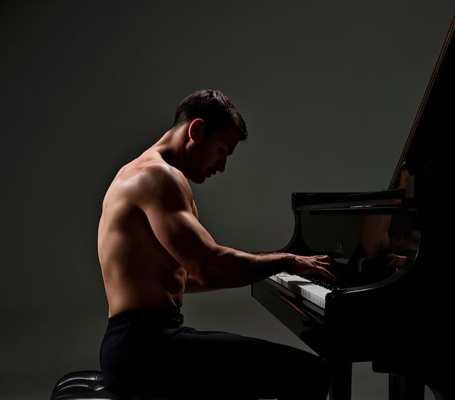 Playing Piano While Seated