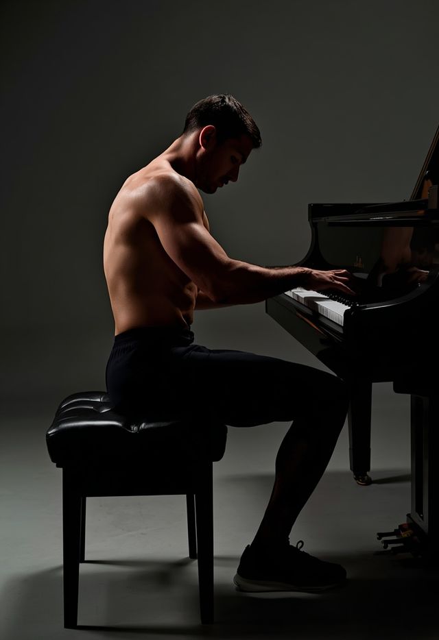 Playing Piano While Seated