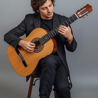 Gitara klasyczna, folk, siedzenie