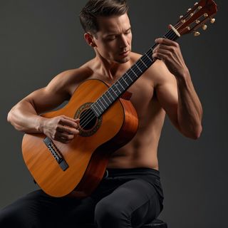 Classical Guitar, Folk, Sitting