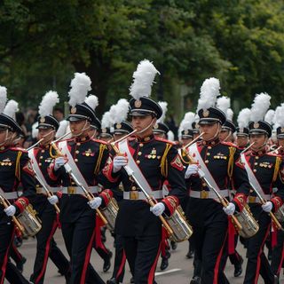 Marching Band, Baton Twirling, Walking, Moderate Pace, General