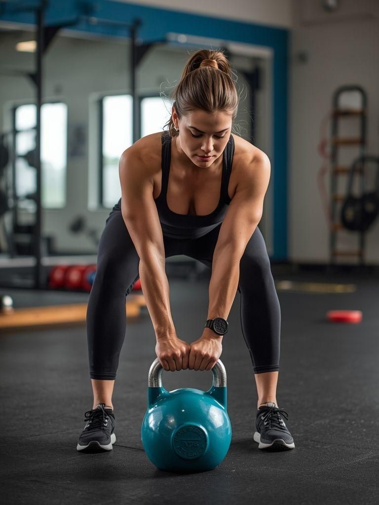 Trening obwodowy, w tym z odważnikami kulowymi, trochę ćwiczeń aerobowych z minimalnym odpoczynkiem, ogólna, duża intensywność