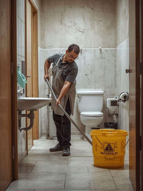 Custodial work, light effort (e.g., cleaning sink and toilet, dusting, vacuuming, light cleaning)