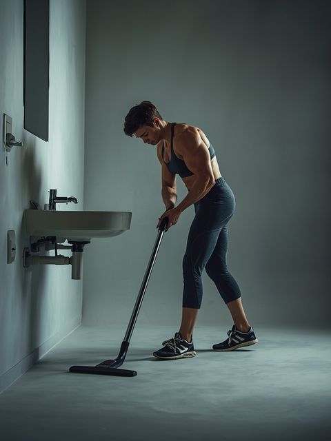 Custodial work, light effort (e.g., cleaning sink and toilet, dusting, vacuuming, light cleaning)