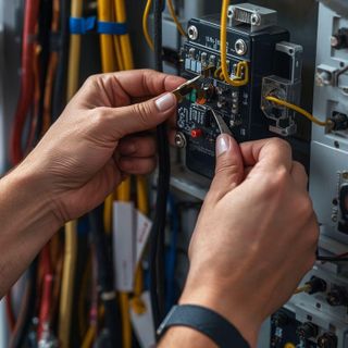 Elektroarbeiten (z. B., Draht anschließen, Schlagen und Spleißen)