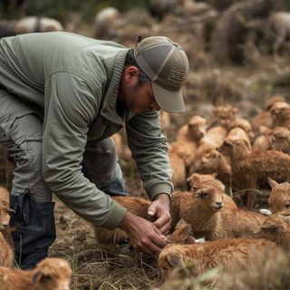 Landwirtschaft, Fütterung kleiner Tiere