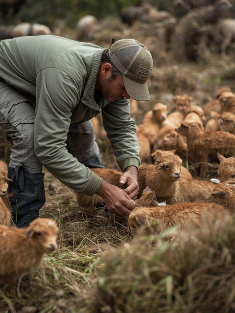 Landwirtschaft, Fütterung kleiner Tiere