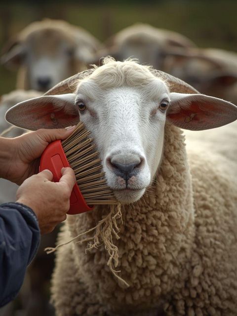Landwirtschaft, Tierpflege (z.B. Pflegen, Bürsten, Scheren von Schafen, Unterstützung bei Geburt, Vanessa-Pflege, Branding), allgemein