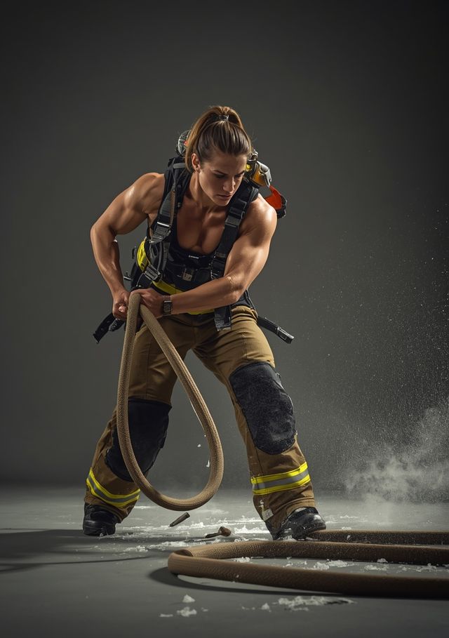 Firefighting: Hauling Hoses, Forcible Entry, and Equipment Carry in Full Gear