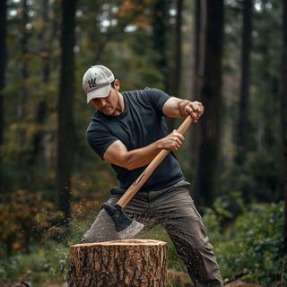 Forestry, Axe Chopping, Very Fast, 1.25 kg Axe, 51 Blows/min, Extremely Vigorous Effort