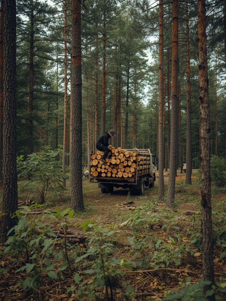 Leśnictwo, intensywny wysiłek (np., szczekanie, wycinanie lub przycinanie drzew, noszenie lub układanie kłód, sadzenie nasion, piłowanie drewna ręcznie)